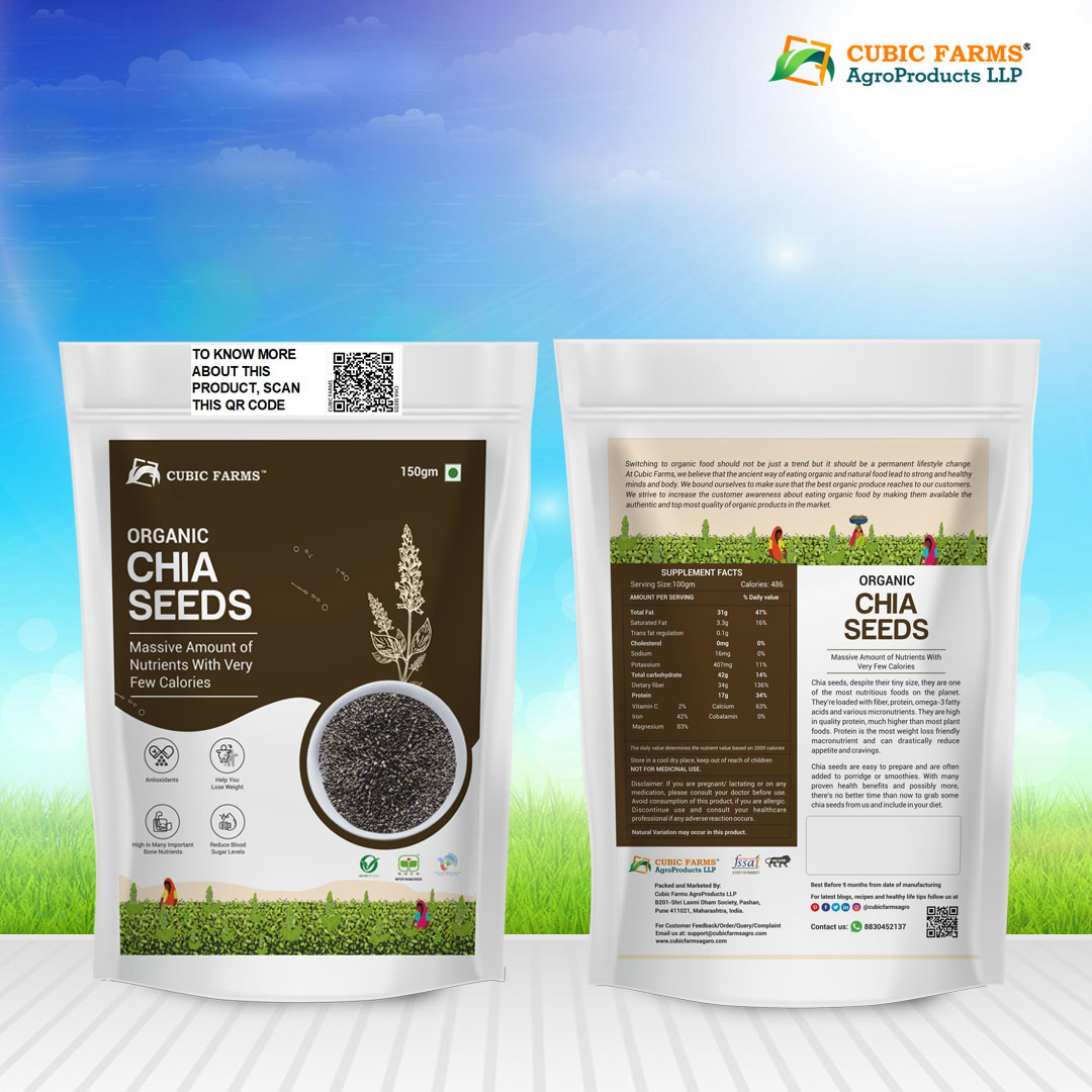 Cubic Farms Organic Chia Seeds